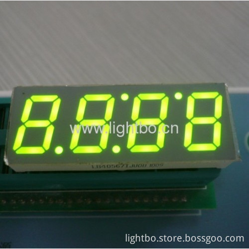 4 Digit 0.56 Inches Super Bright Green Common Anode Seven Segment Led Clock Display 